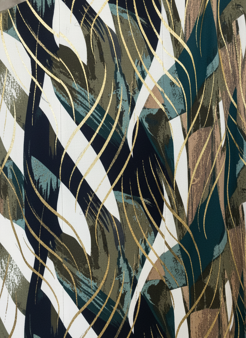 Jupe fendu jungle chic / jupe-forêt-d'or