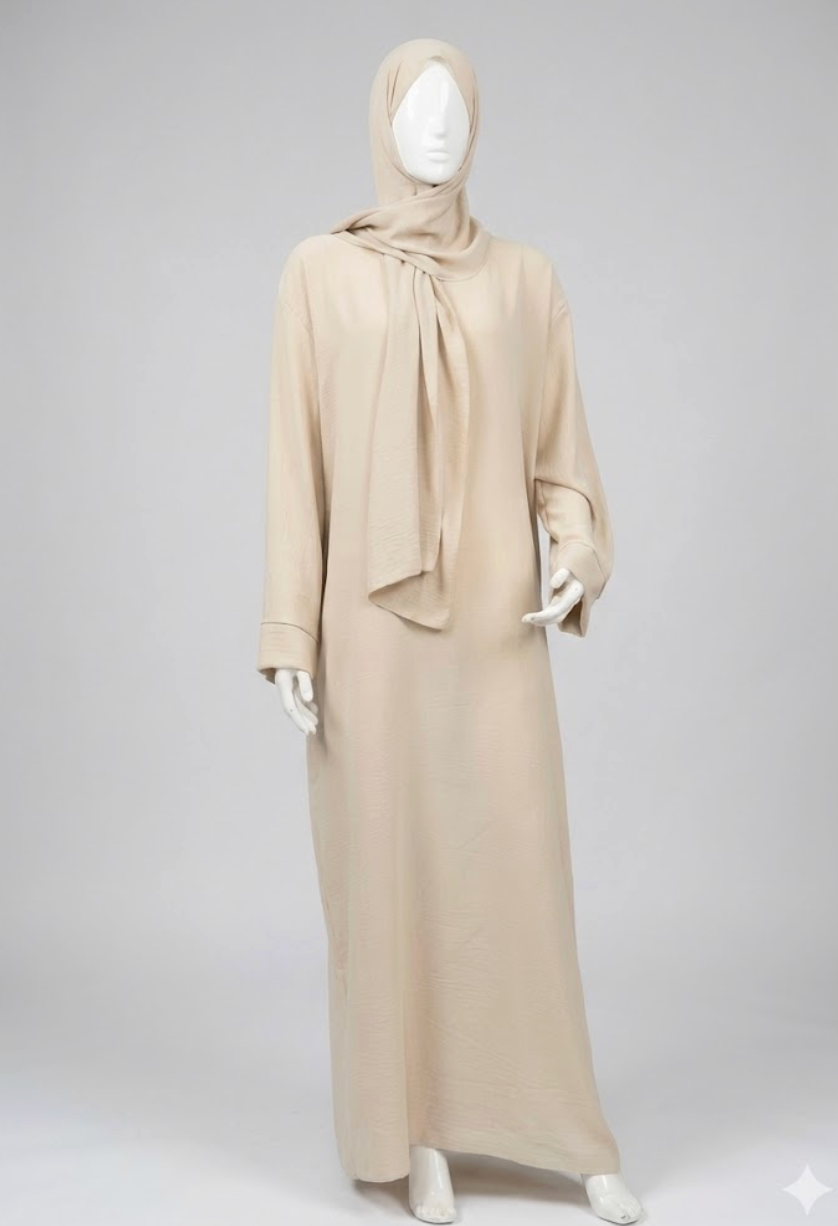 Robe de prière avec voile intégré – Confort & fluidité