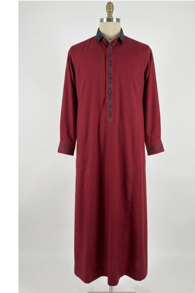 Qamis MALAYSIA – Col officier élégant & détails raffinés