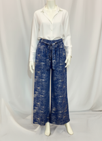 Pantalon fluide femme effet brillant – Coupe ample élégante