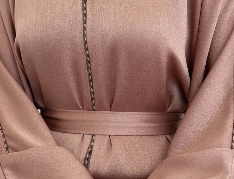 Abaya DIAMANTA – Élégance fluide aux finitions précieuses