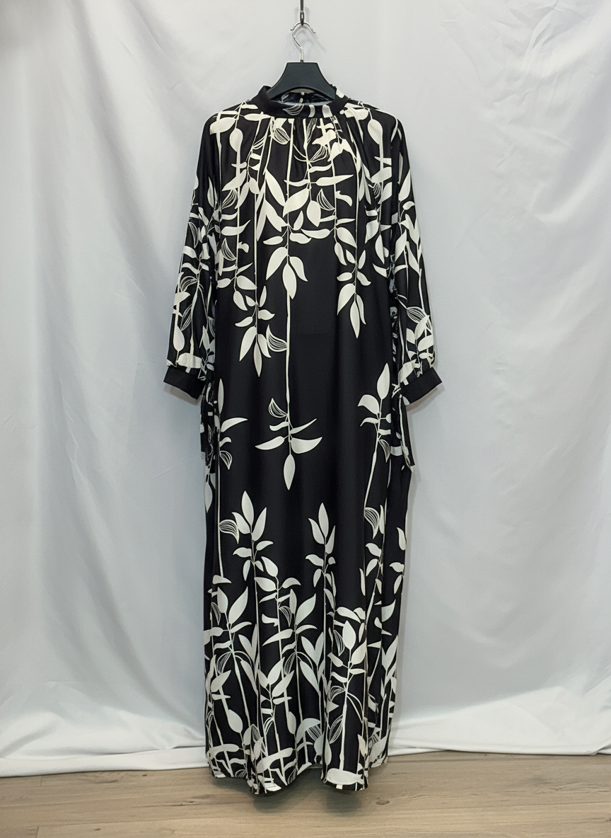 Tunique Élégance – Longue tunique droite légère à imprimé fleuri