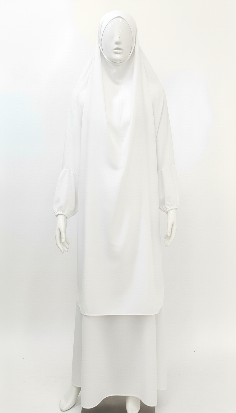 Jilbab SANAEE – 2 pièces fluide type soie de Médine