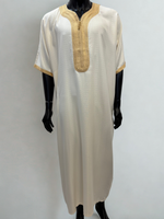 Gandoura TANGER – Gandoura marocaine en lin brodée