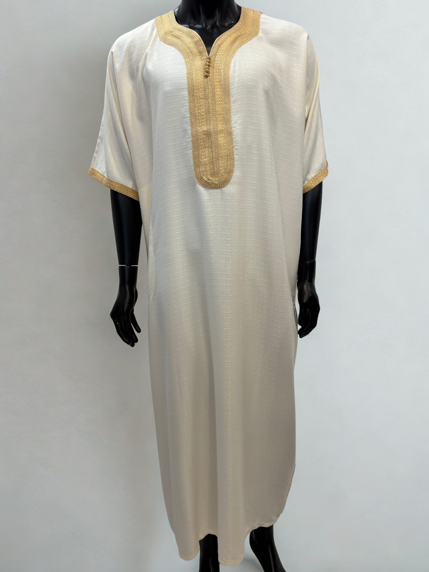 Gandoura TANGER – Gandoura marocaine en lin brodée