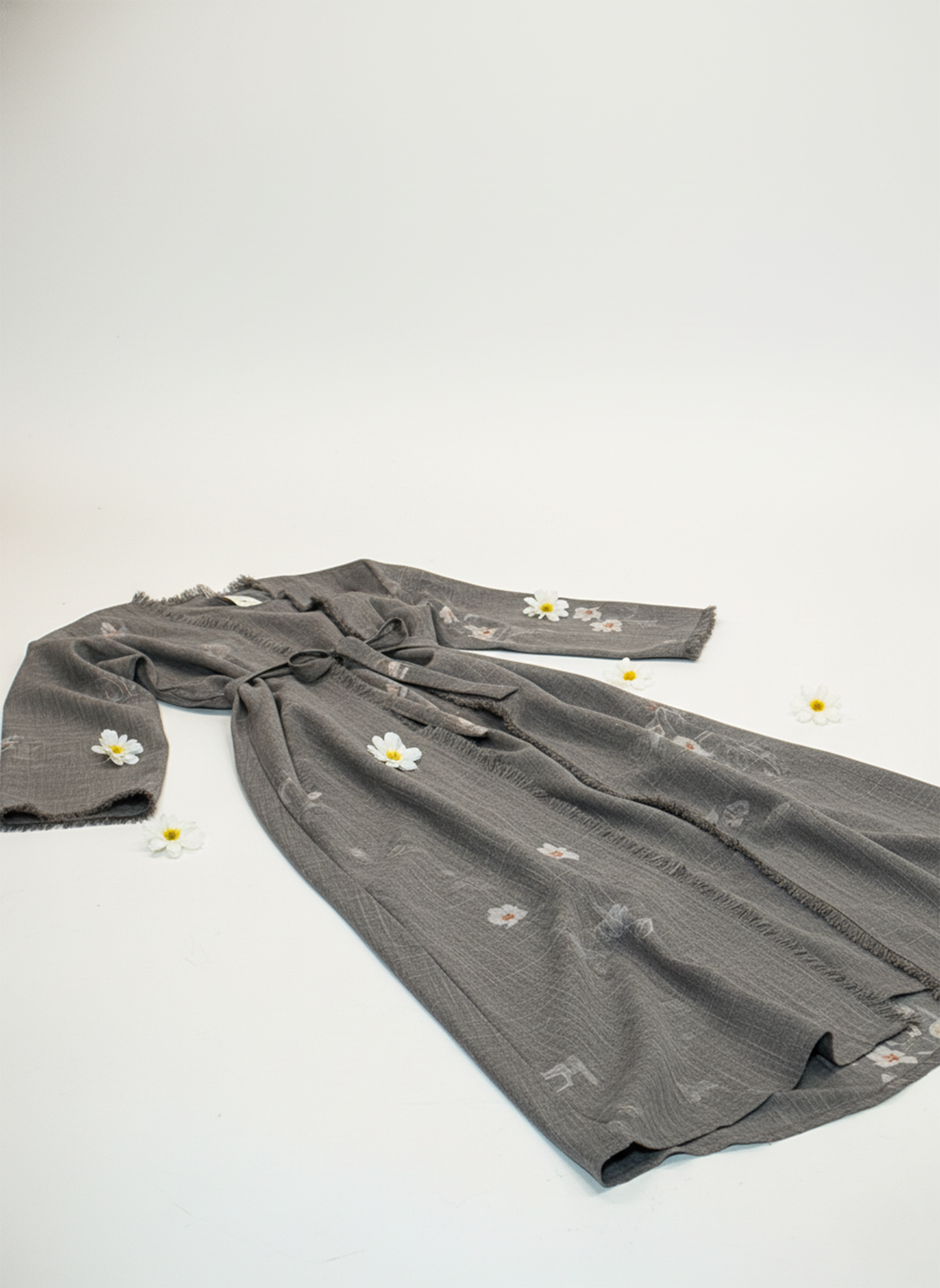 Abaya 3 pièces lin femme / abaya-doha